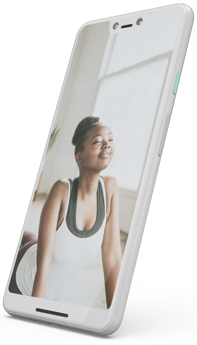 Smartphone mit Trainerin
